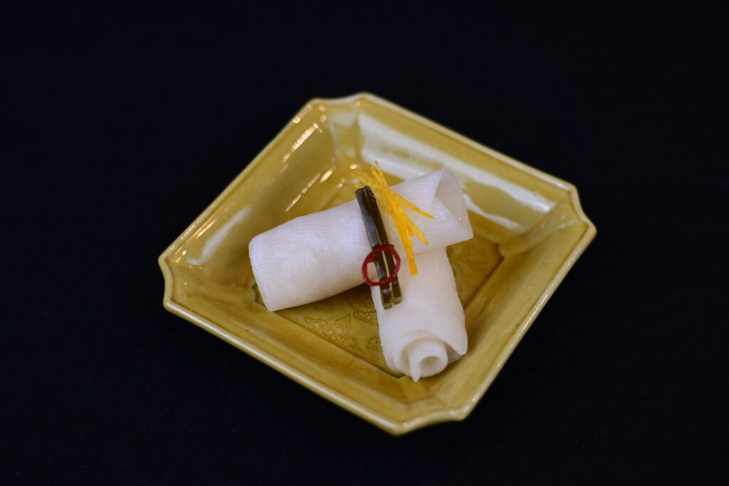 とらふぐ昆布締め千枚漬け巻き