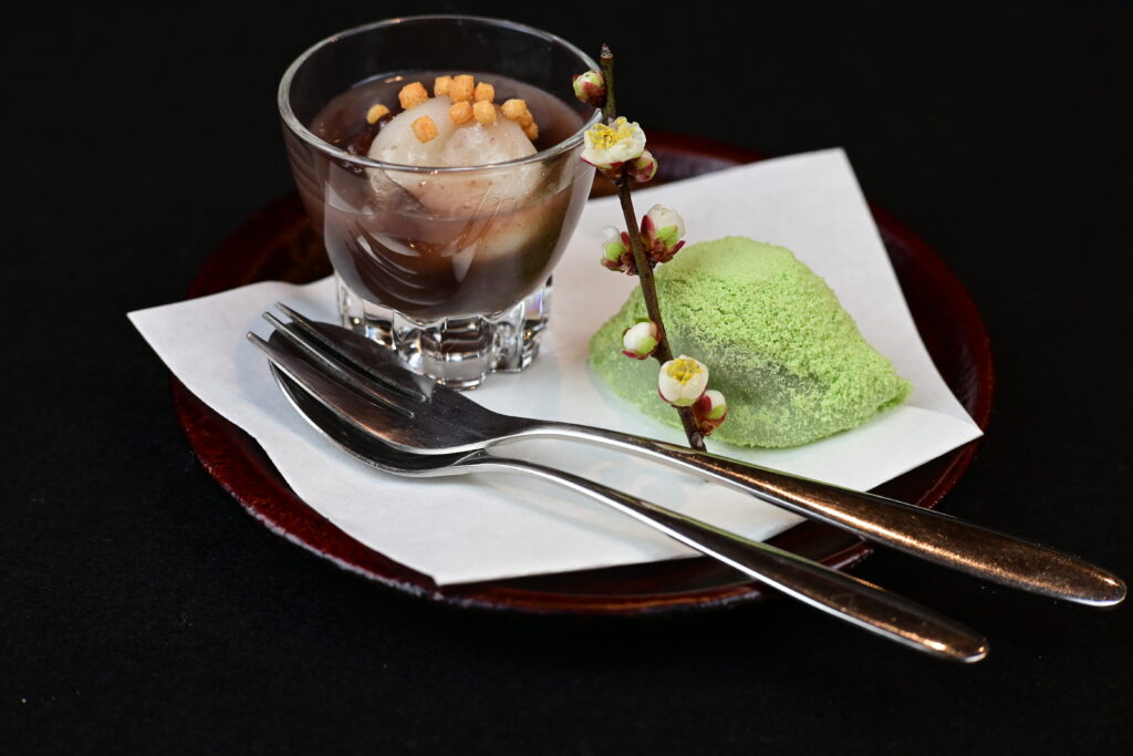 うぐいす餅　ぜんざい